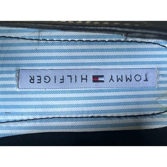 Vintage Tommy Hilfiger Black Grain Leather Loafers, sz 9 (but runs small!) - Picture 5 of 8